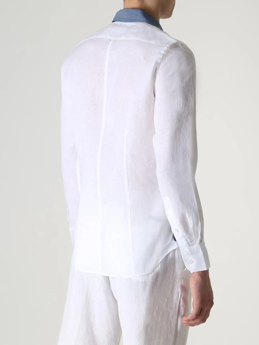 Рубашка Slim Fit льняная CORTIGIANI