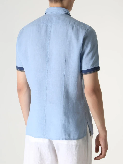 Рубашка Slim Fit льняная CORTIGIANI