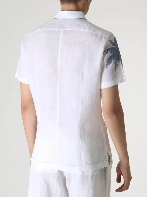 Рубашка Slim Fit льняная CORTIGIANI