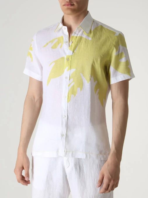 Рубашка Slim Fit льняная CORTIGIANI