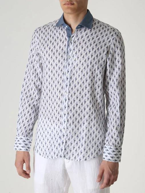 Рубашка Regular Fit льняная CORTIGIANI