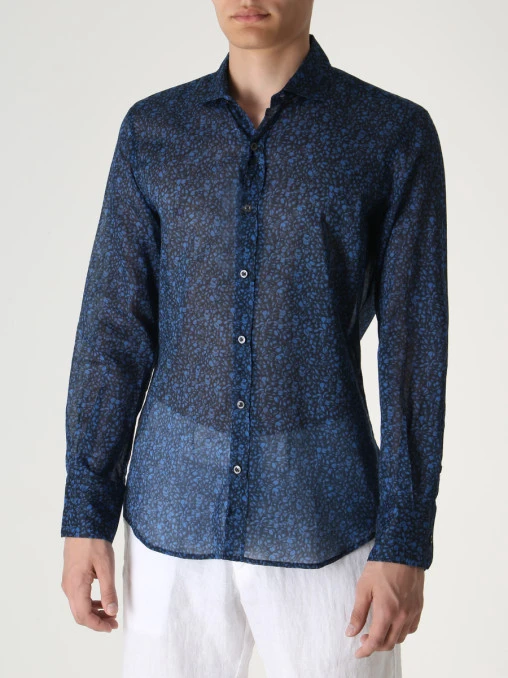 Рубашка Slim Fit хлопковая CORTIGIANI