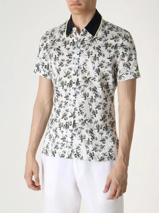 Рубашка Slim Fit хлопковая CORTIGIANI