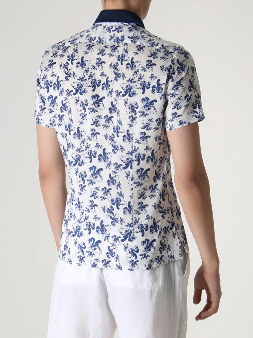 Рубашка Slim Fit хлопковая CORTIGIANI