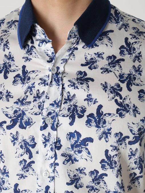 Рубашка Slim Fit хлопковая CORTIGIANI