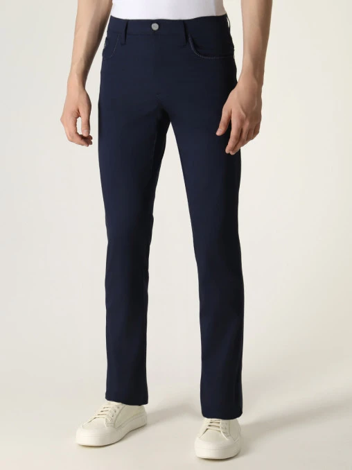 Джинсы Slim Fit хлопковые ZILLI