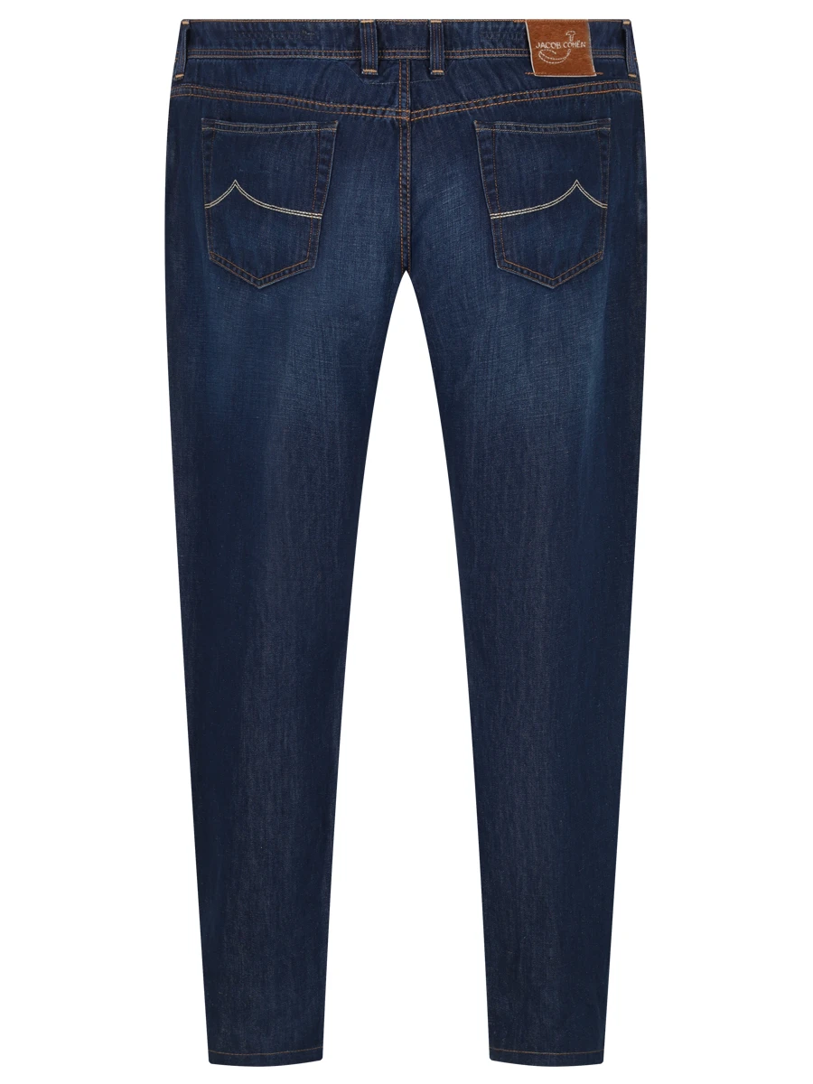 Джинсы Regular Fit из хлопка и льна