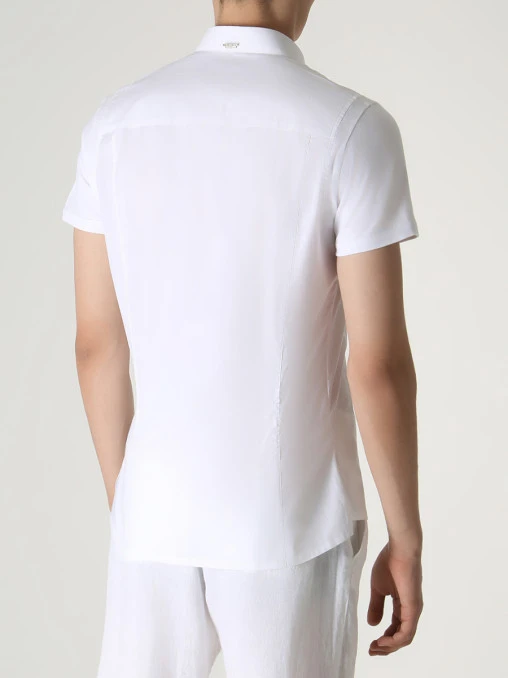 Рубашка Slim Fit хлопковая BIKKEMBERGS