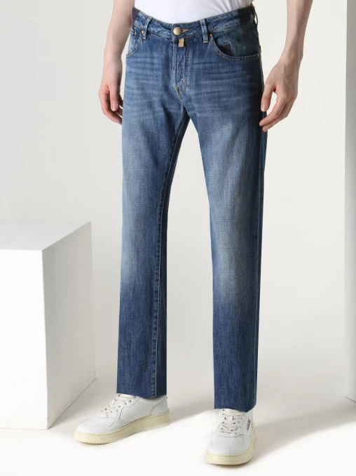 Джинсы Regular Fit хлопковые JACOB COHEN