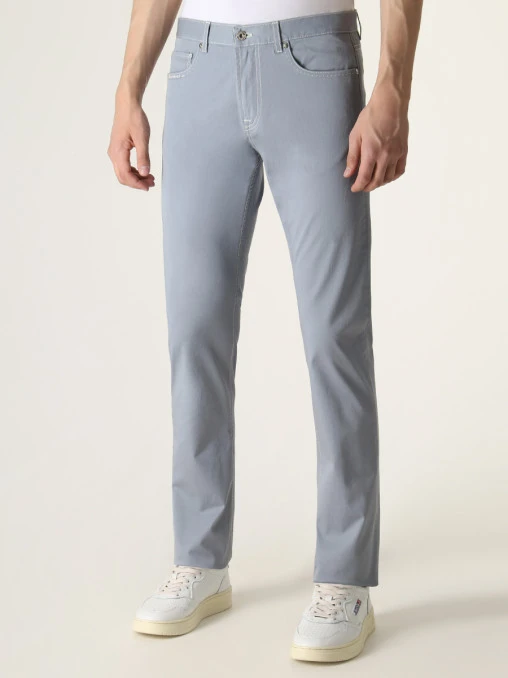 Джинсы Slim Fit хлопковые MOSCHINO