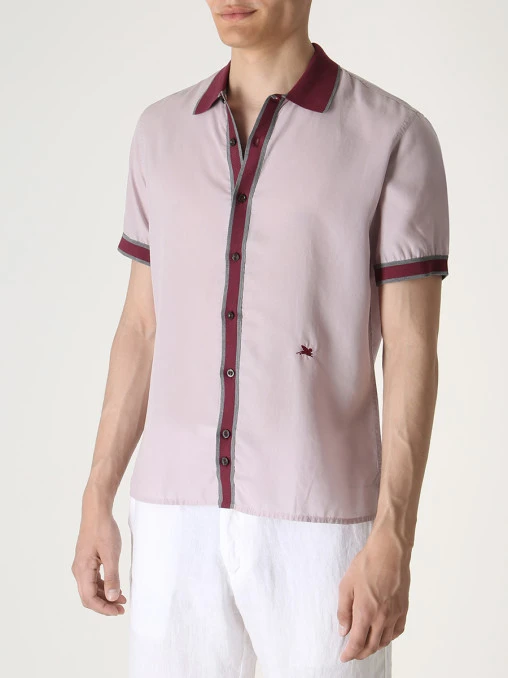 Рубашка Slim Fit из лиоцелла CORTIGIANI