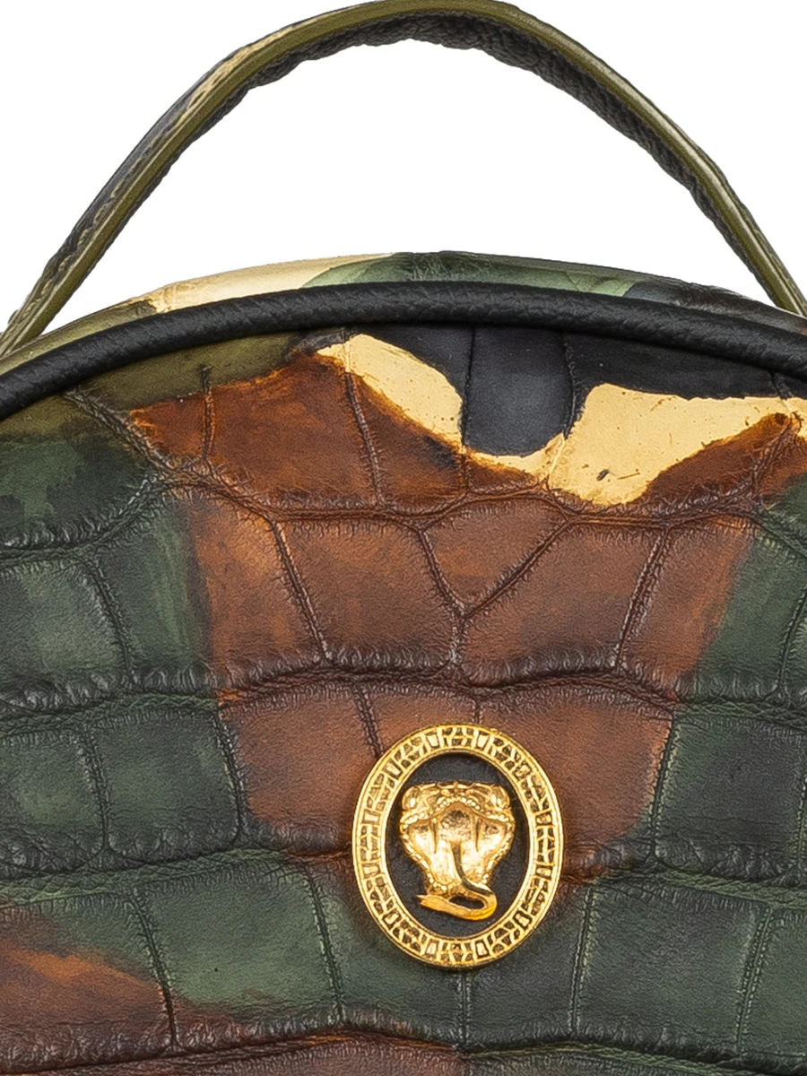 Рюкзак из кожи крокодила