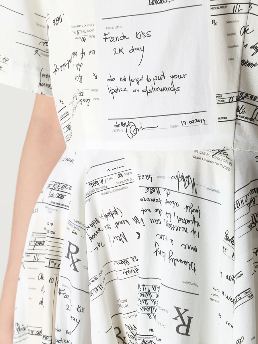 Платье хлопковое с принтом