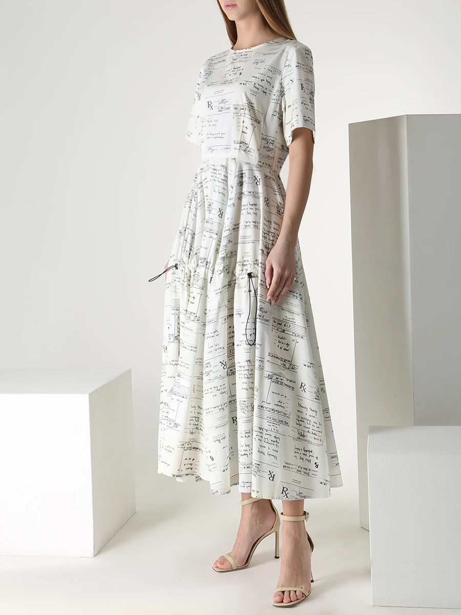 Платье хлопковое с принтом
