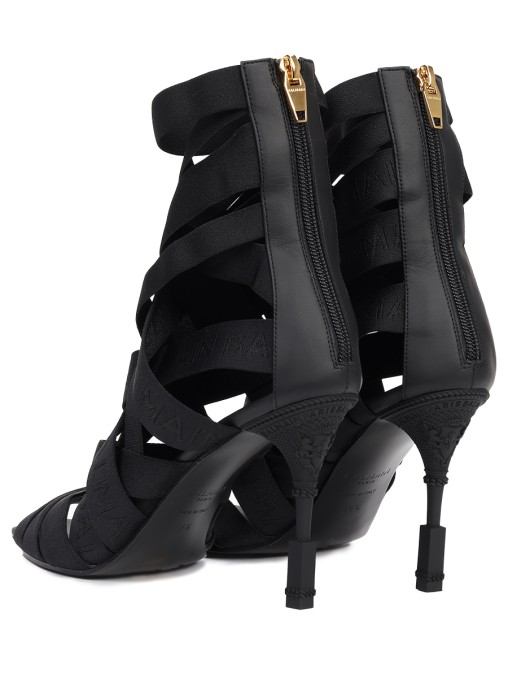 Босоножки текстильные Moneta BALMAIN