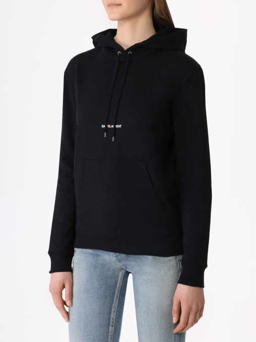 Худи хлопковое SAINT LAURENT