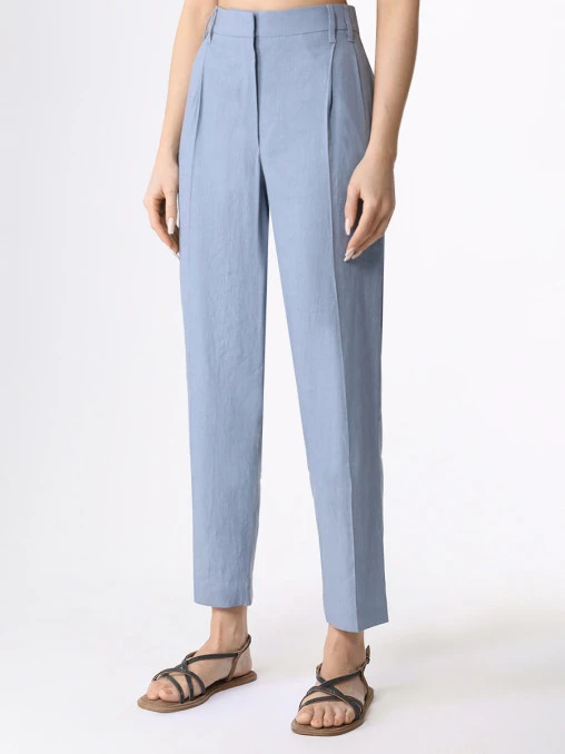 Брюки льняные BRUNELLO CUCINELLI