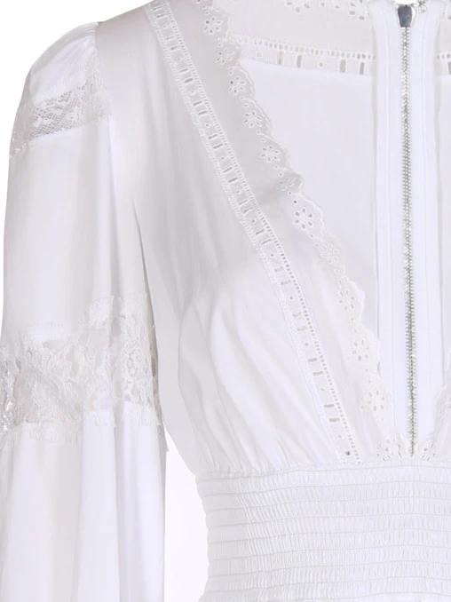 Платье хлопковое с кружевом DOLCE & GABBANA