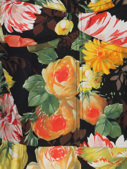 Платье хлопковое с принтом DOLCE & GABBANA