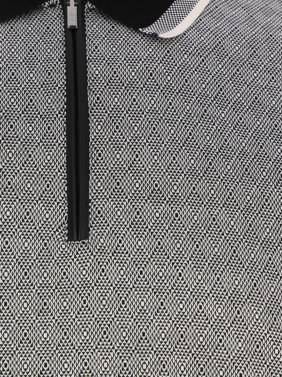 Поло из хлопка и шелка