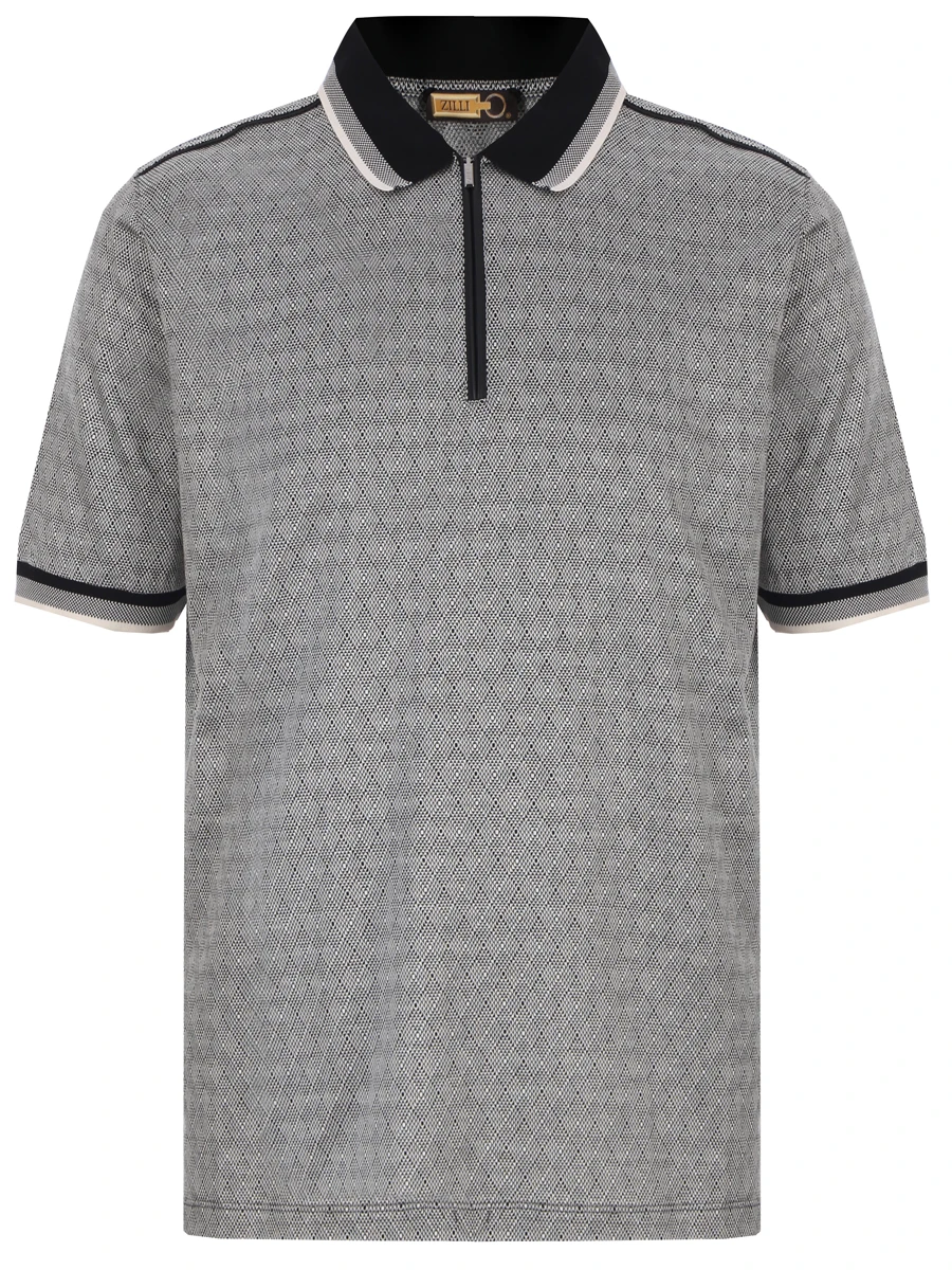 Поло из хлопка и шелка