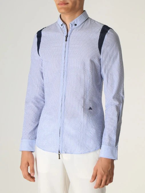 Рубашка Slim Fit хлопковая FRANKIE MORELLO