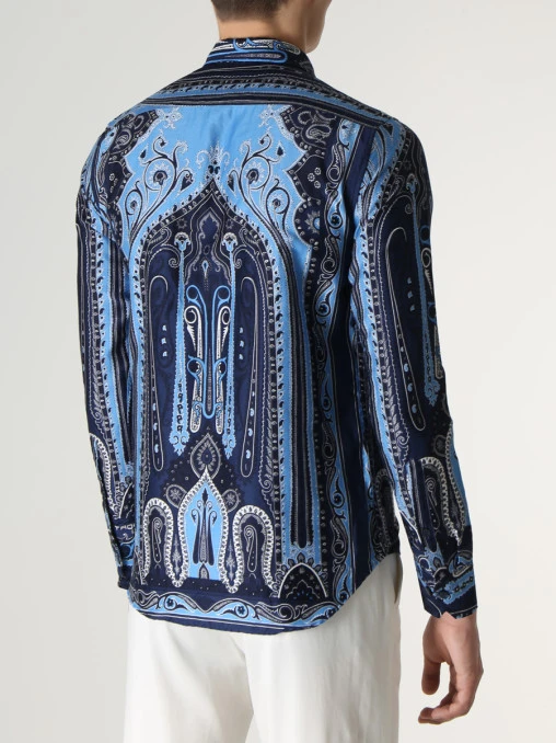 Рубашка Slim Fit хлопковая ETRO