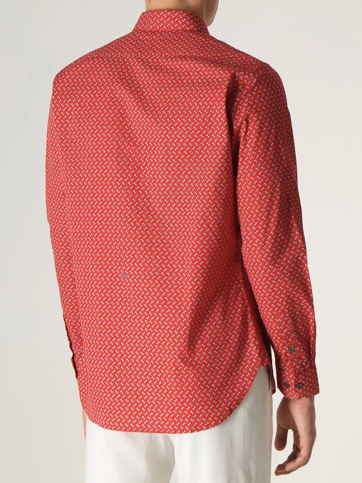 Рубашка Slim Fit хлопковая MOSCHINO