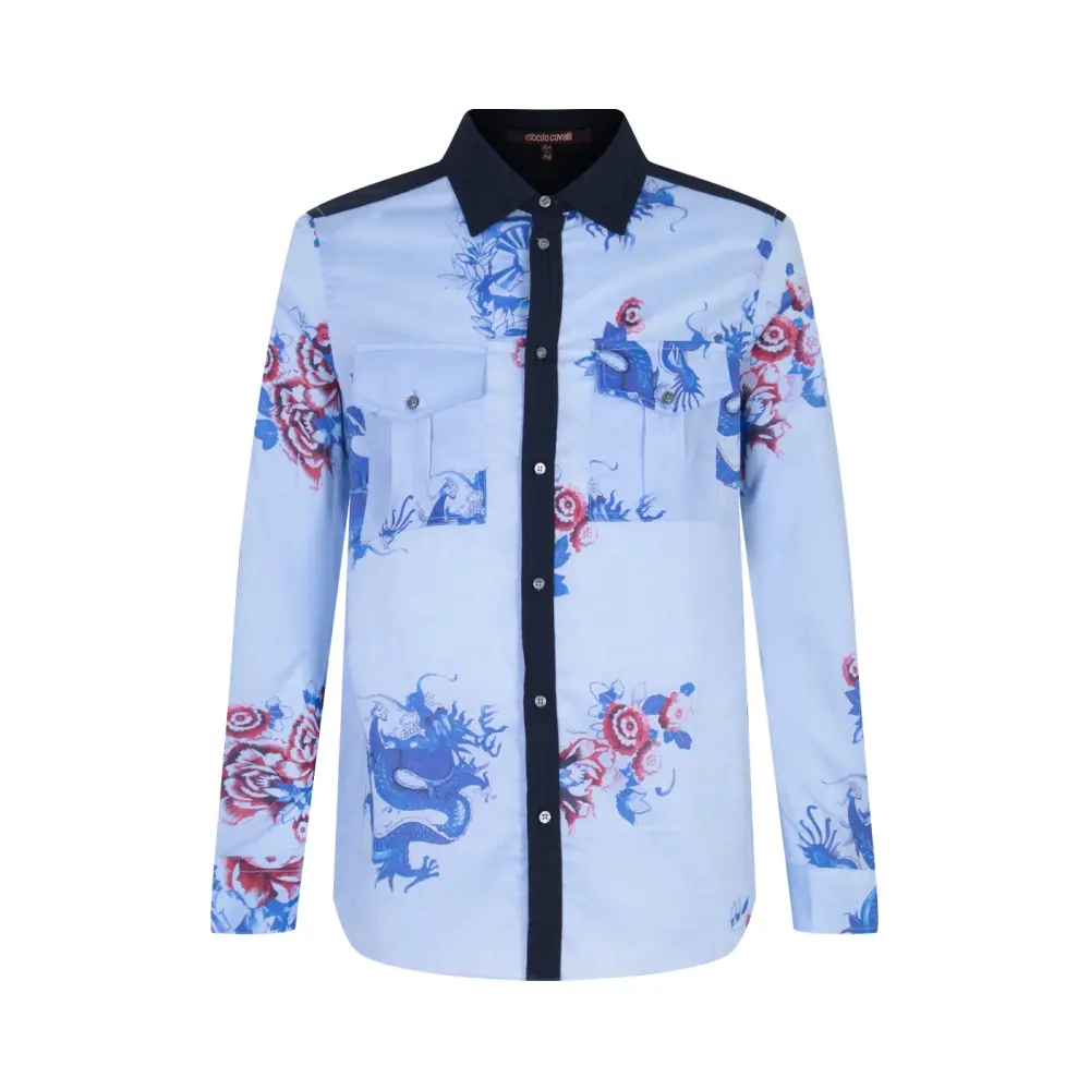 Рубашка Slim Fit хлопковая