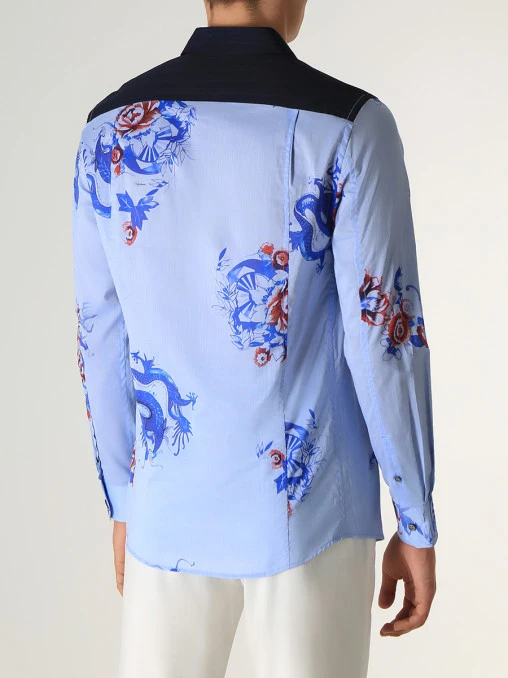 Рубашка Slim Fit хлопковая ROBERTO CAVALLI