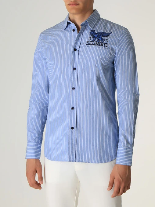 Рубашка Slim Fit хлопковая ZU ELEMENТS