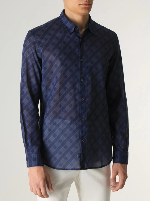 Рубашка Slim Fit хлопковая CORTIGIANI