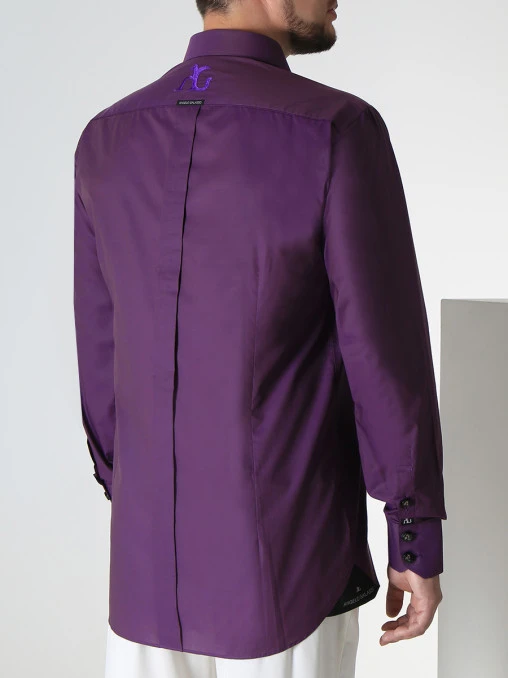 Рубашка Slim Fit хлопковая ANGELO GALASSO