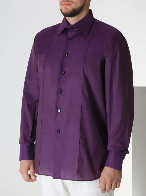 Рубашка Slim Fit хлопковая ANGELO GALASSO