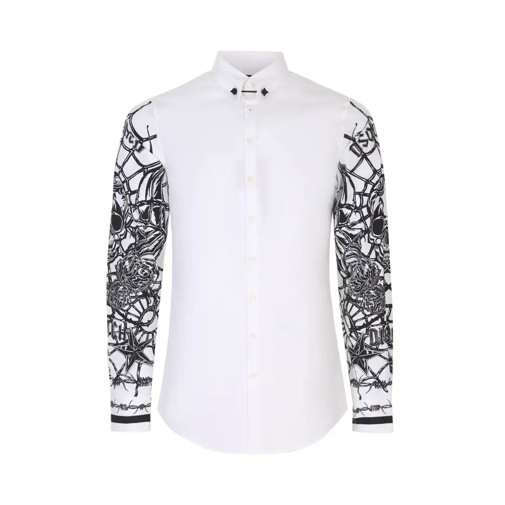 Рубашка Slim Fit хлопковая