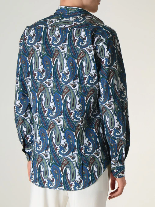 Рубашка Slim Fit хлопковая ETRO