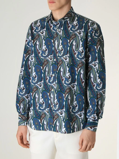 Рубашка Slim Fit хлопковая ETRO