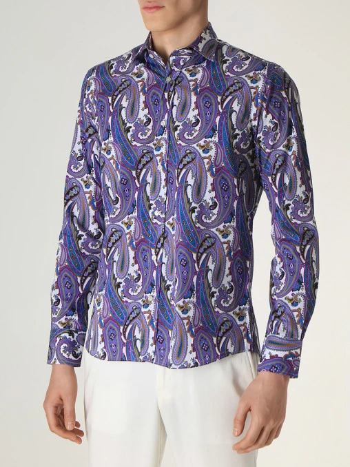 Рубашка Slim Fit хлопковая ETRO