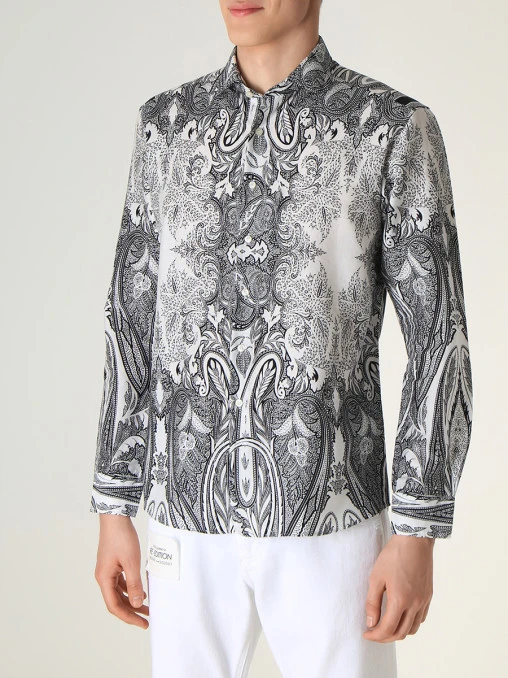Рубашка Slim Fit хлопковая ETRO