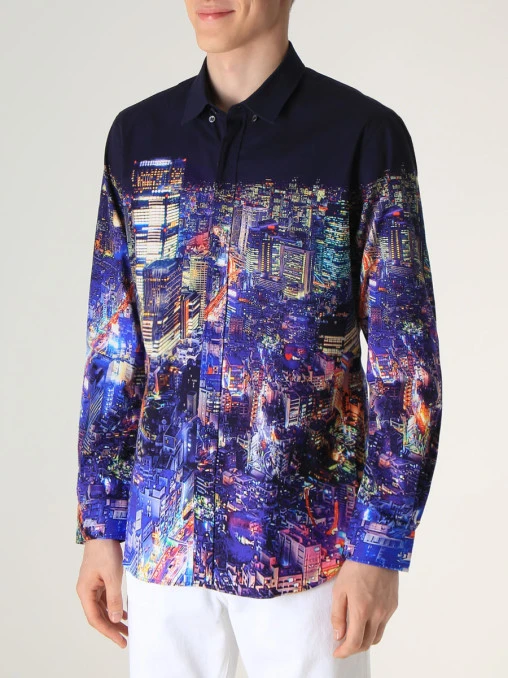 Рубашка Slim Fit хлопковая MOSCHINO