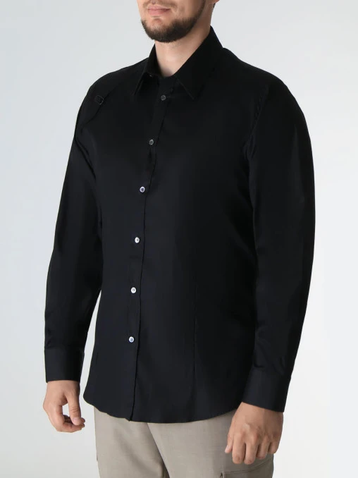 Рубашка Slim Fit хлопковая ALEXANDER MCQUEEN