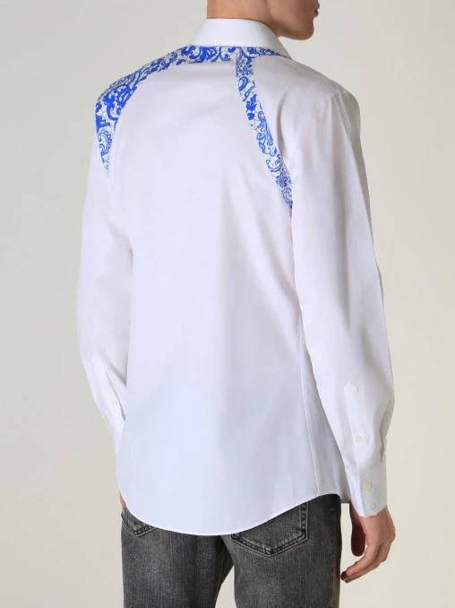 Рубашка Slim Fit хлопковая ALEXANDER MCQUEEN