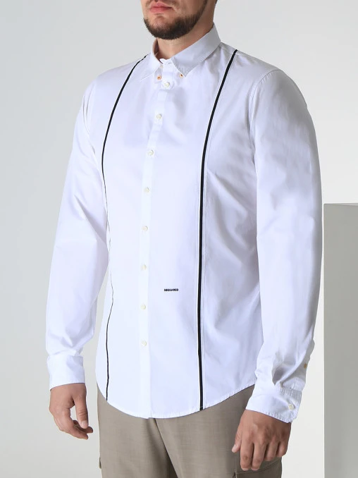 Рубашка Slim Fit хлопковая DSQUARED2