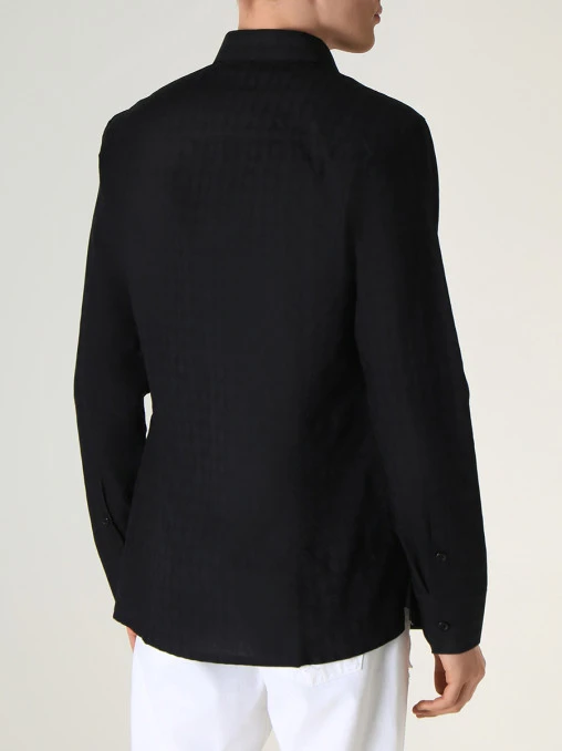 Рубашка Slim Fit хлопковая BIKKEMBERGS