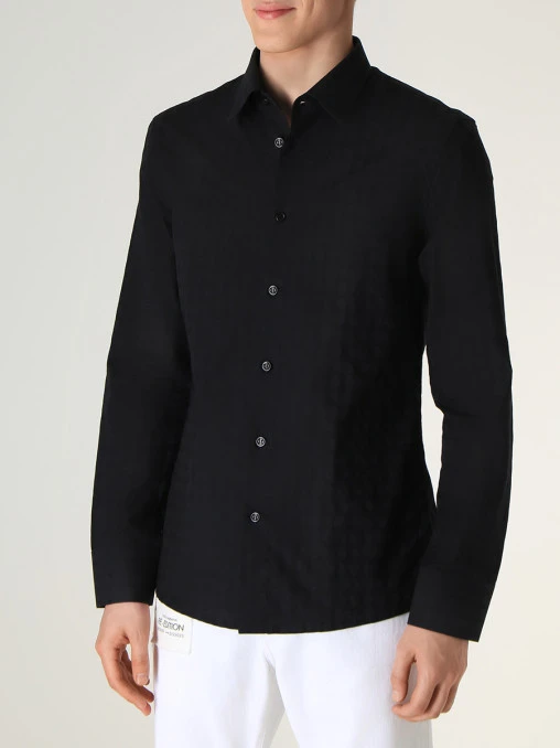 Рубашка Slim Fit хлопковая BIKKEMBERGS