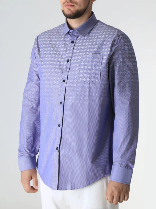 Рубашка Slim Fit хлопковая BIKKEMBERGS