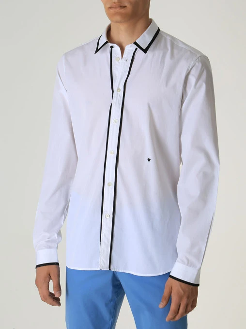 Рубашка Slim Fit хлопковая MOSCHINO