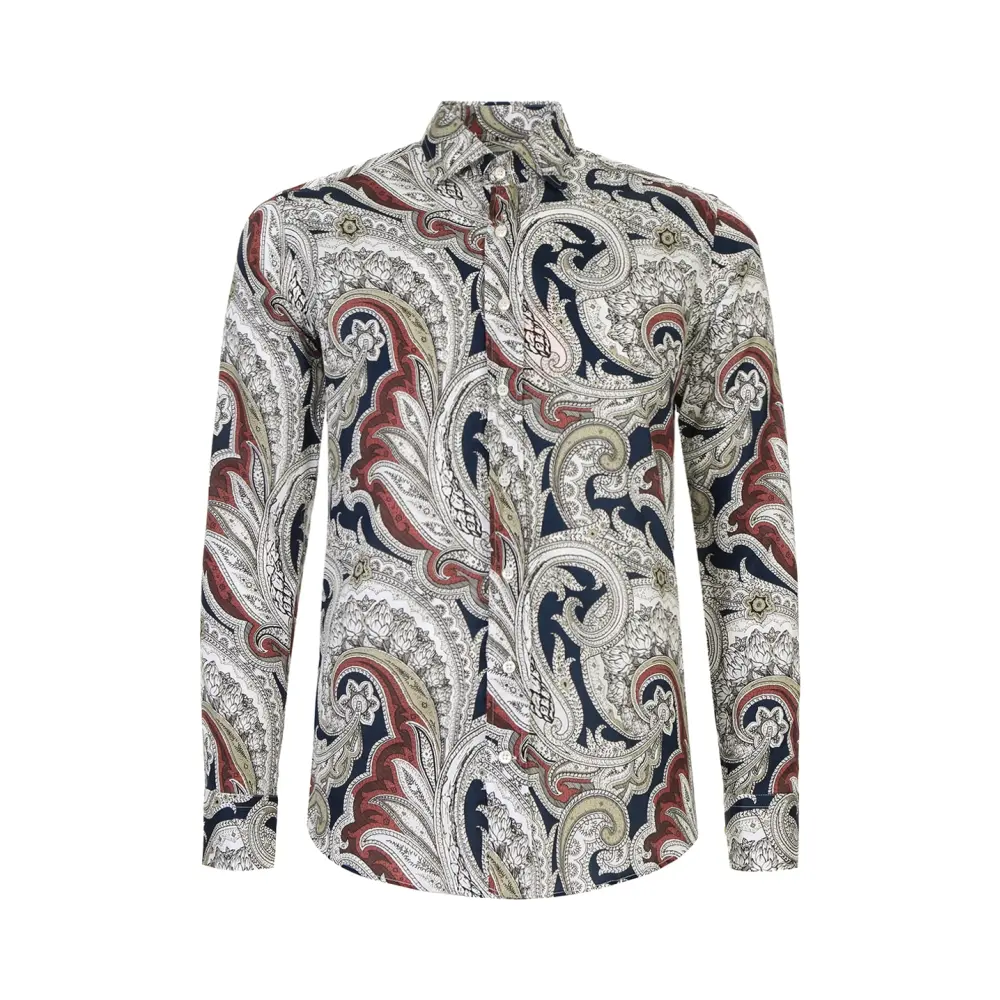 Рубашка Slim Fit хлопковая