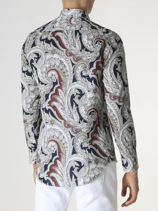 Рубашка Slim Fit хлопковая ETRO