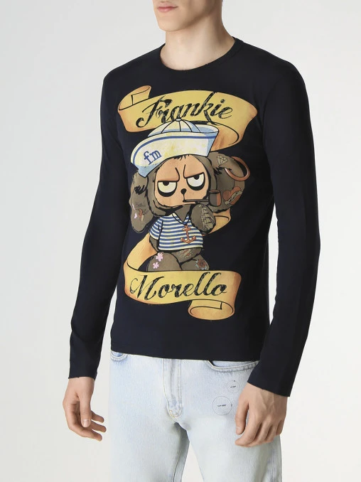 Лонгслив хлопковый FRANKIE MORELLO
